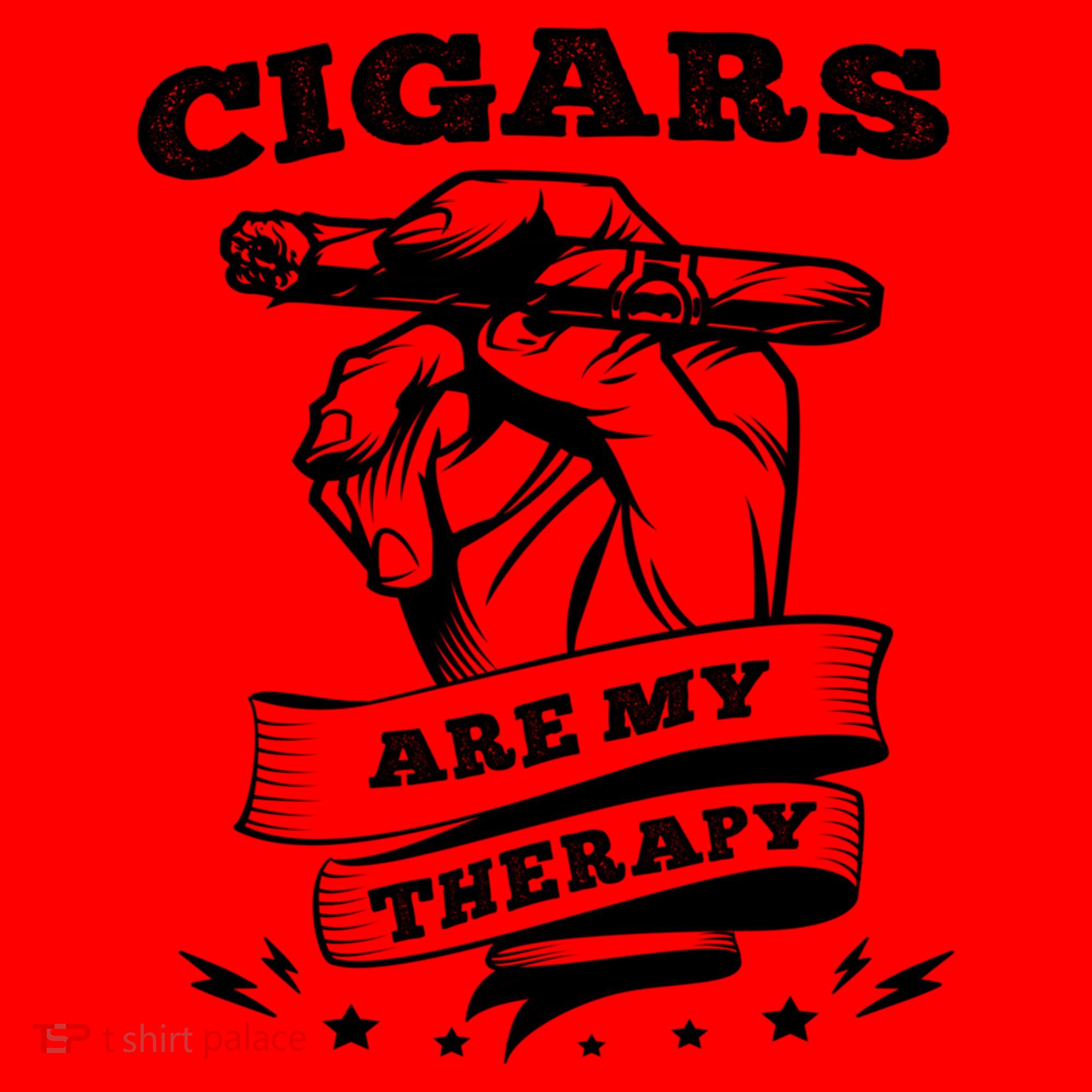 Cigars Are My Therapy Cigars Smoker Smiking Cigar Gift Santa Hat