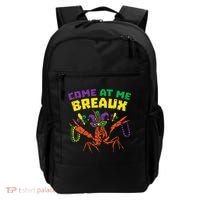 Come At Me Breaux Crawfish Beads Funny Mardi Gras Carnival (1) Backpack thumb 0