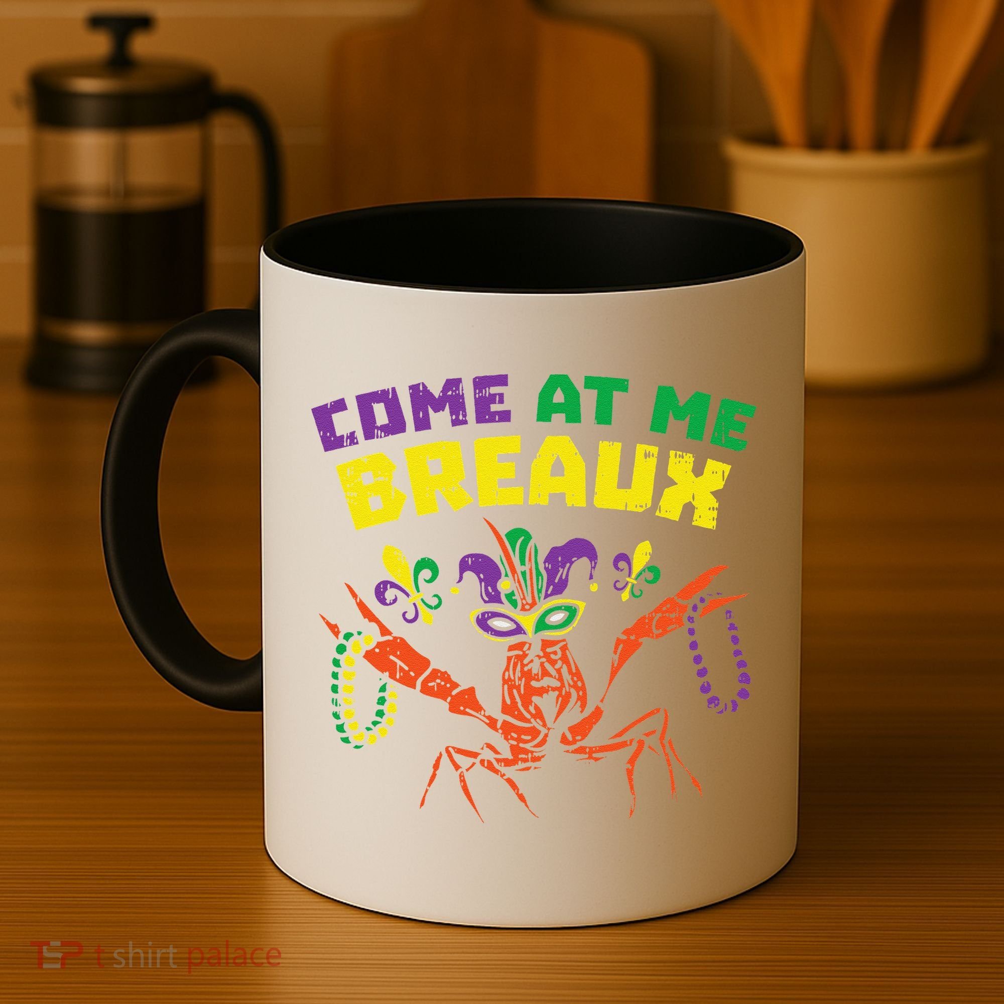 Come At Me Breaux Crawfish Beads Funny Mardi Gras Carnival (1) Coffee Mug