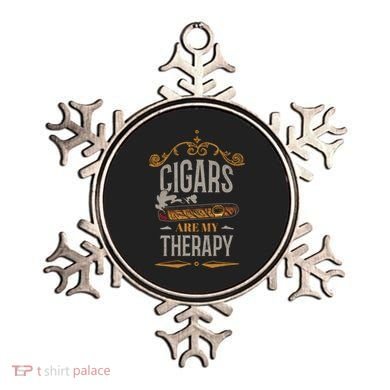 Cigars Are My Therapy Funny Vintage Cigar Gift Ornament
