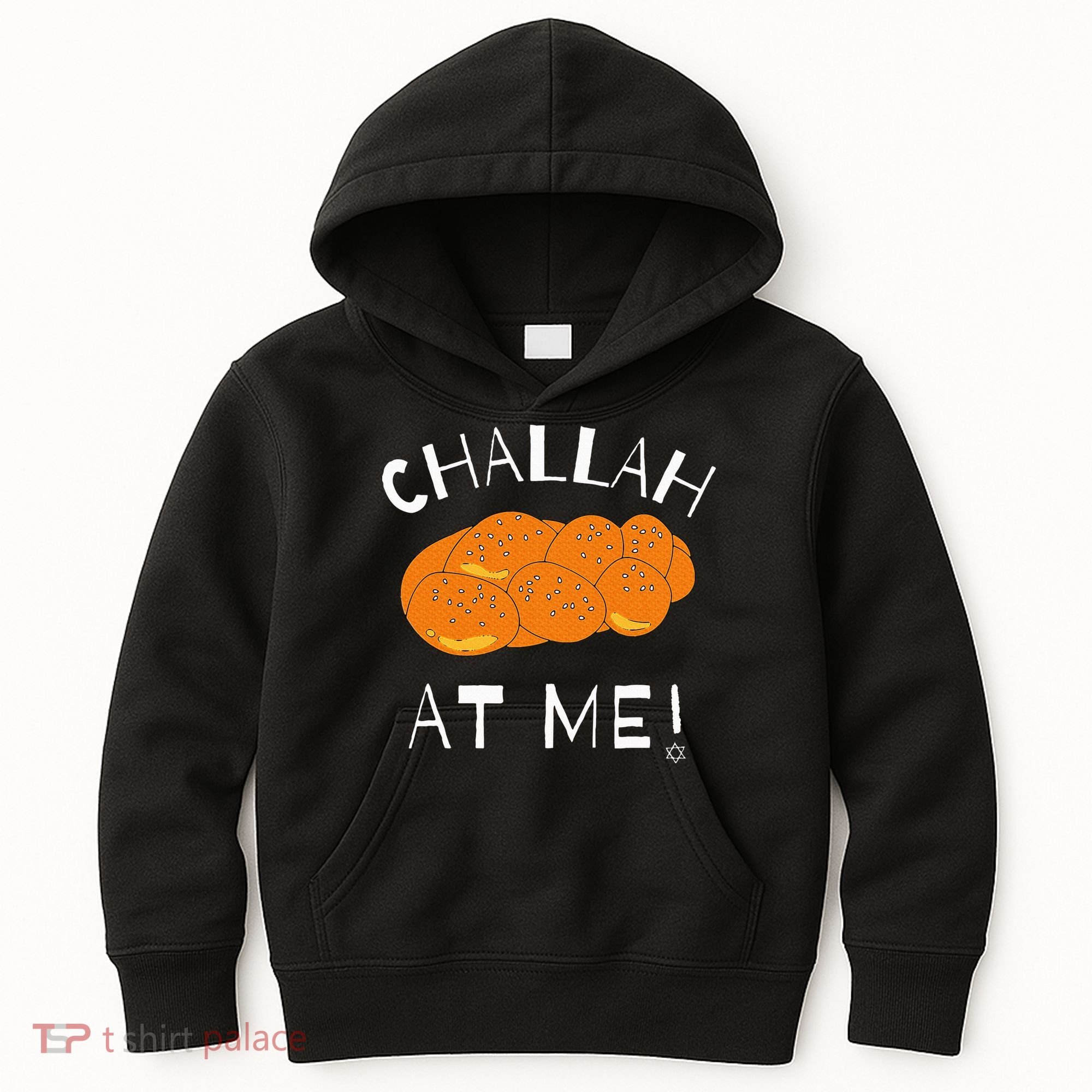 Challah at Me Rosh Hashanah Jewish Hanukkah Kids Hoodie