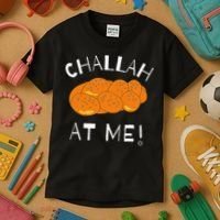 Challah at Me Rosh Hashanah Jewish Hanukkah Kids T-Shirt thumb 3