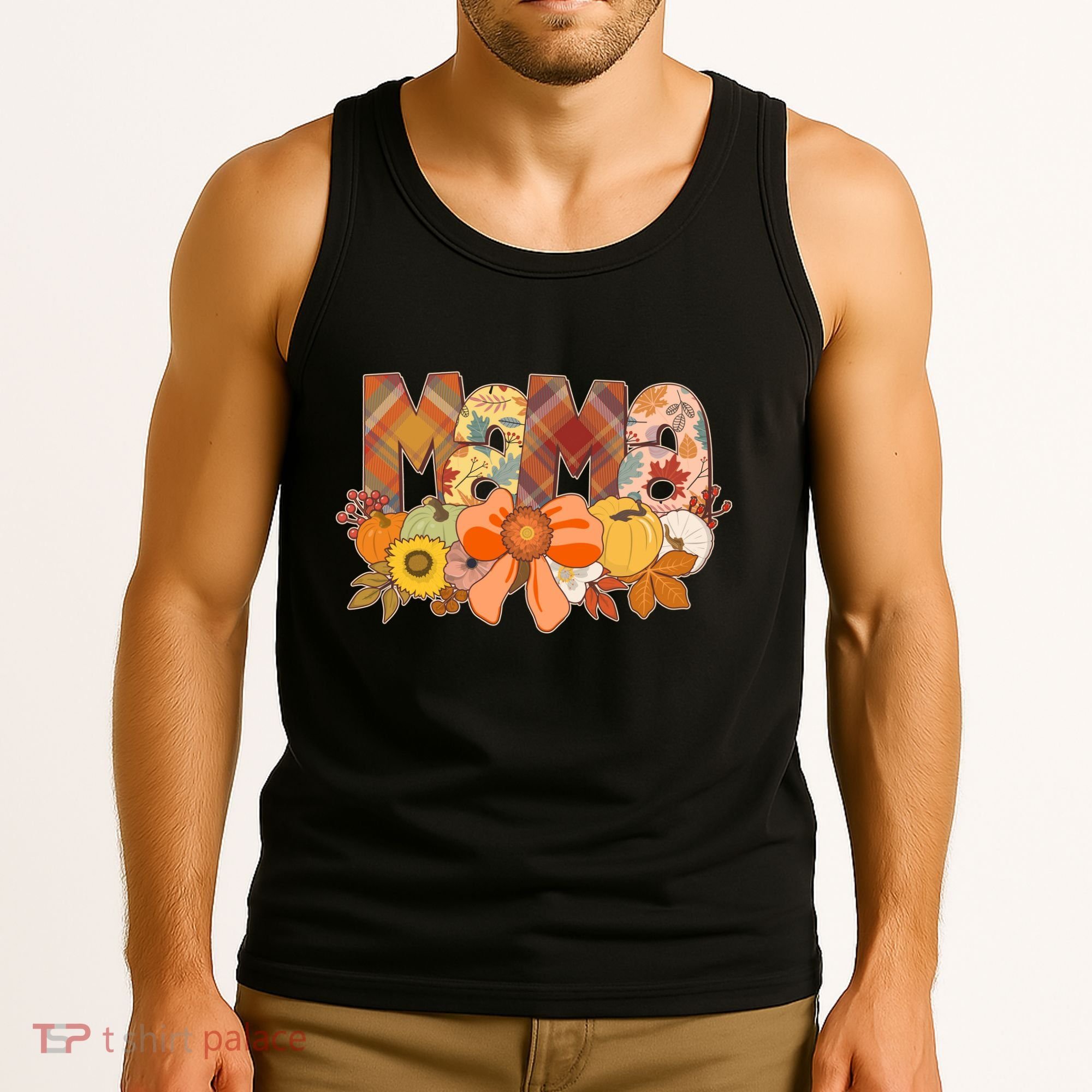 Cute Autumn Mama Fall Lover Tank Top