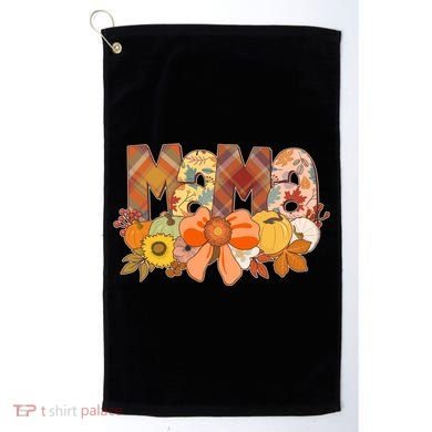 Cute Autumn Mama Fall Lover Golf Towel