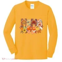 Cute Autumn Mama Fall Lover Kids Long Sleeve Shirt thumb 0