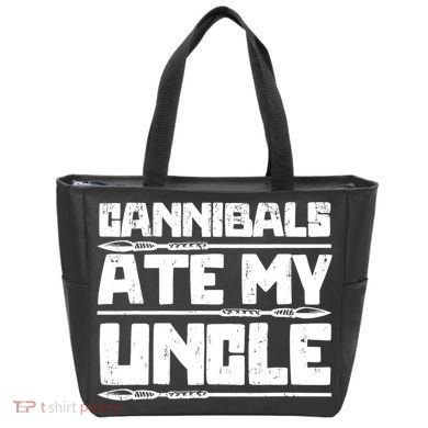 Cannibals Ate My Uncle Biden Funny Saying Tote Bag