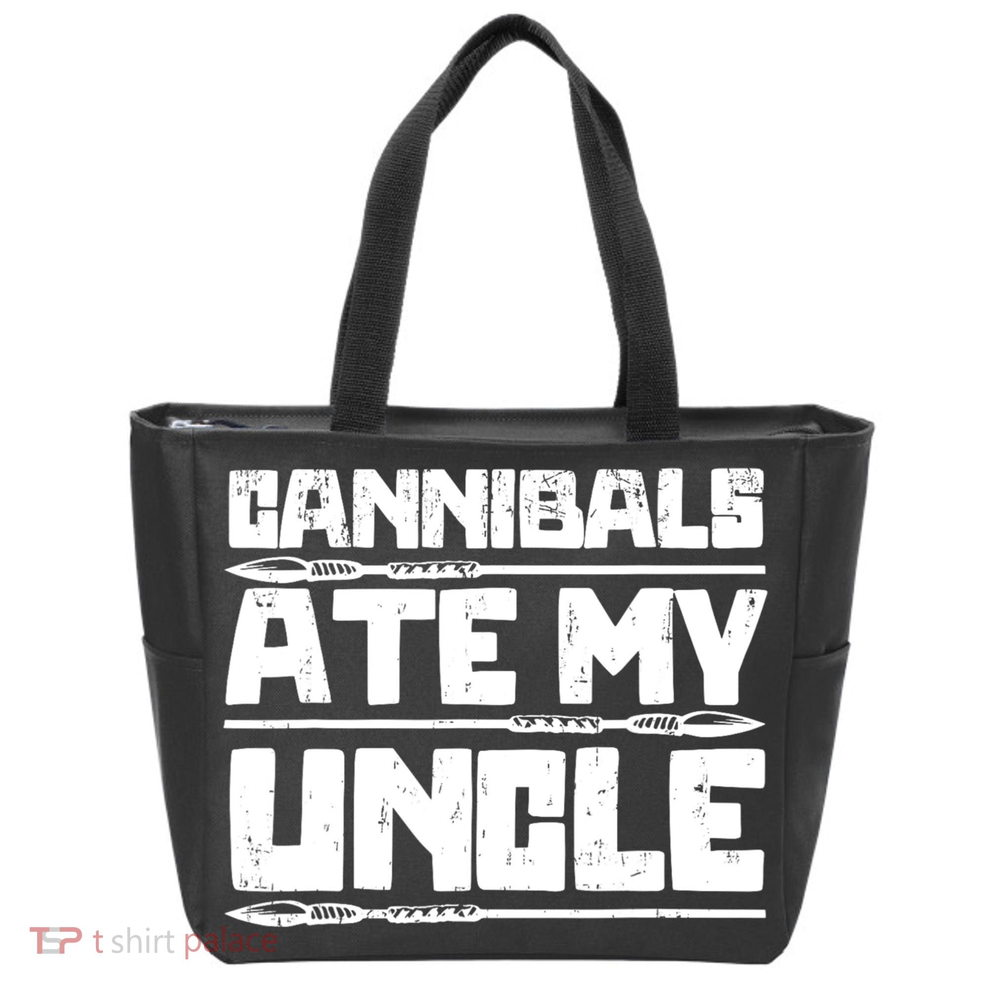 Cannibals Ate My Uncle Biden Funny Saying Tote Bag