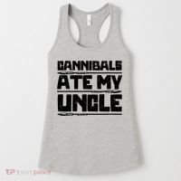 Cannibals Ate My Uncle Biden Funny Saying Women's Tank Top thumb 0
