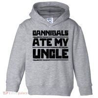 Cannibals Ate My Uncle Biden Funny Saying Toddler Hoodie thumb 0