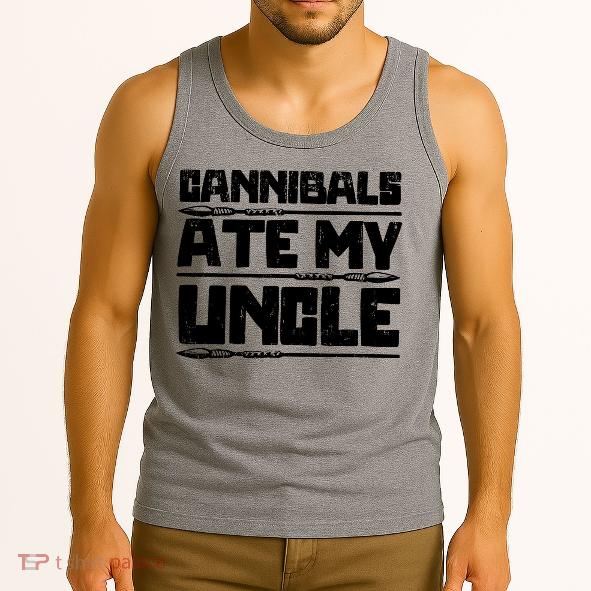 Cannibals Ate My Uncle Biden Funny Saying Tank Top