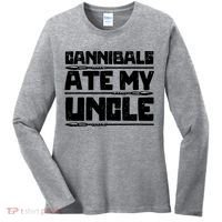 Cannibals Ate My Uncle Biden Funny Saying Women's Long Sleeve Shirt thumb 0