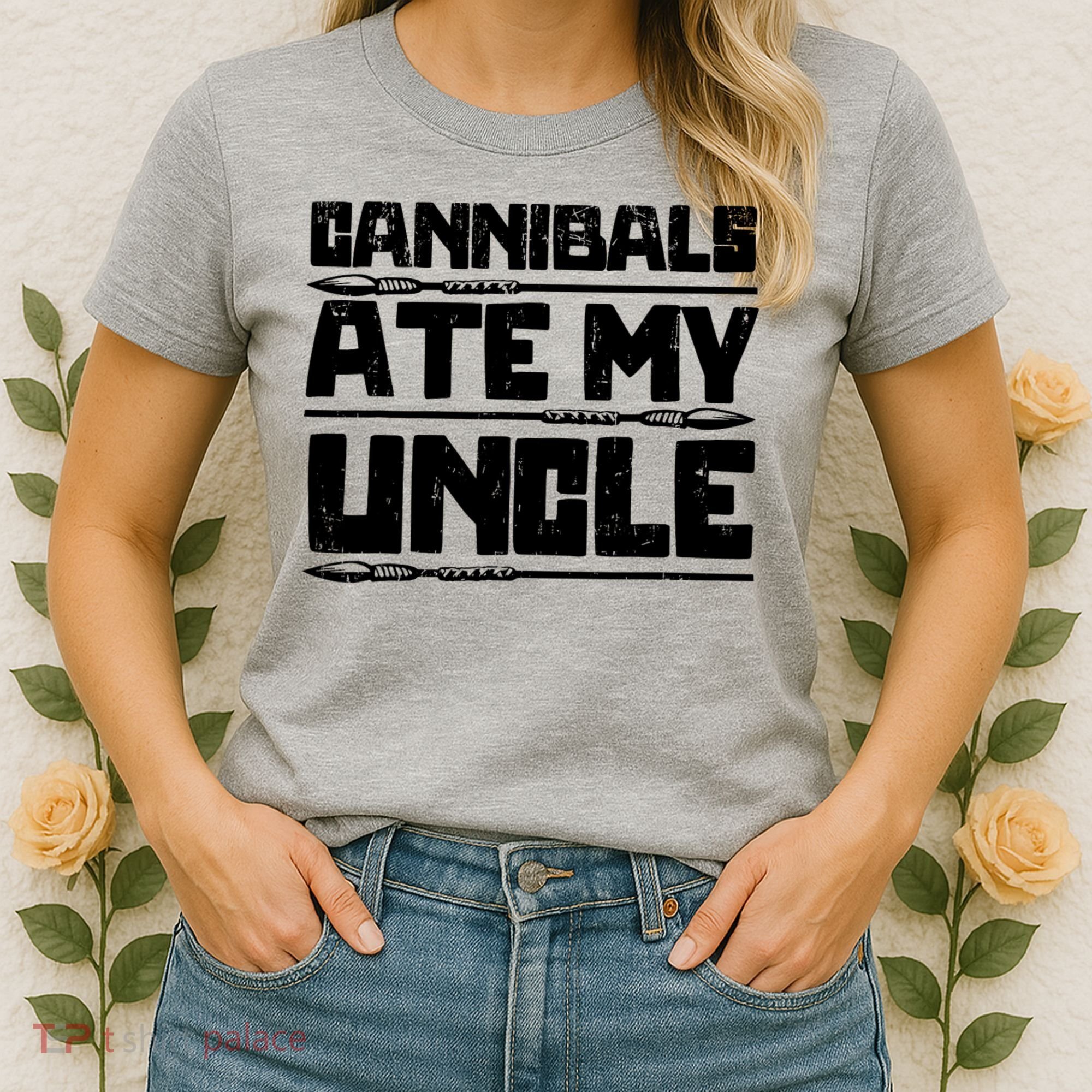 Cannibals Ate My Uncle Biden Funny Saying Women's T-Shirt
