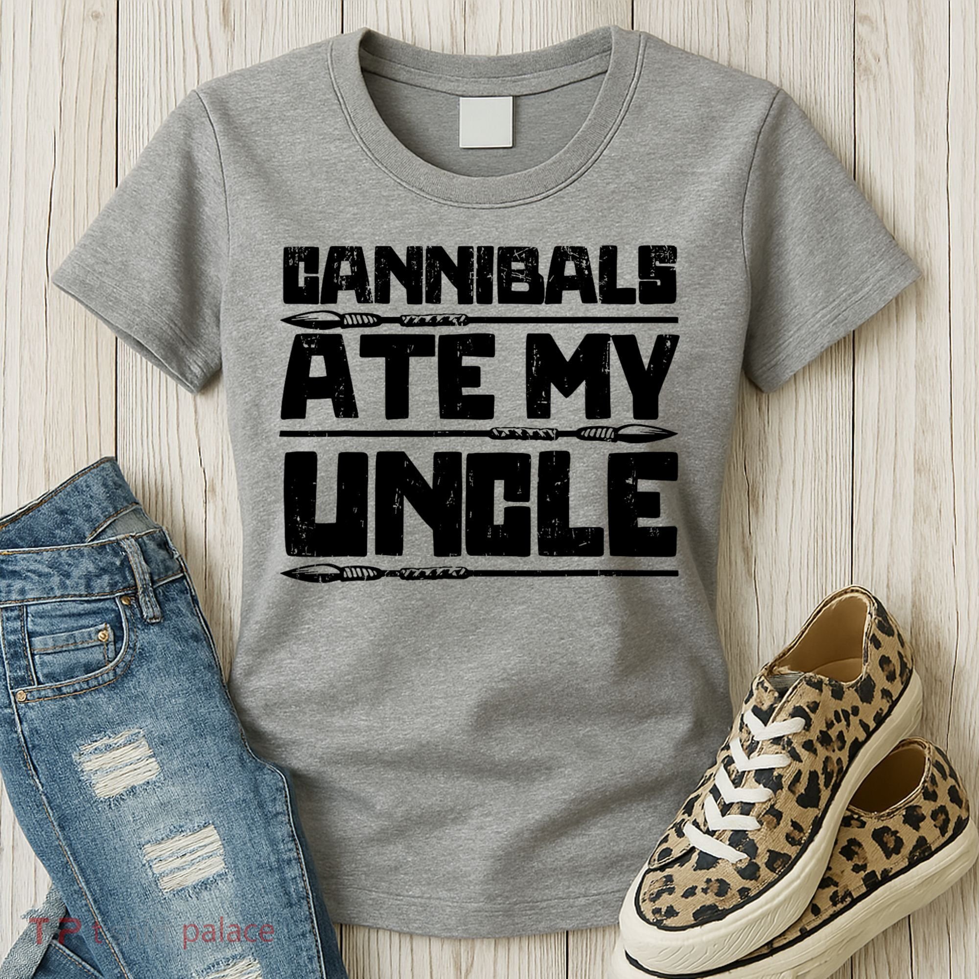 Cannibals Ate My Uncle Biden Funny Saying Women's T-Shirt