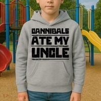 Cannibals Ate My Uncle Biden Funny Saying Kids Hoodie thumb 2