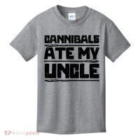 Cannibals Ate My Uncle Biden Funny Saying Kids T-Shirt thumb 0