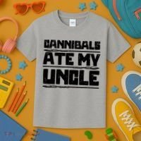 Cannibals Ate My Uncle Biden Funny Saying Kids T-Shirt thumb 3
