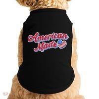 Cute American Made American USA Flag Heart Doggie Tank thumb 0