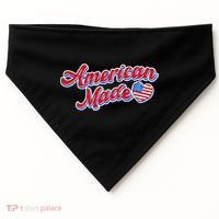 Cute American Made American USA Flag Heart USA-Made Doggie Bandana thumb 0