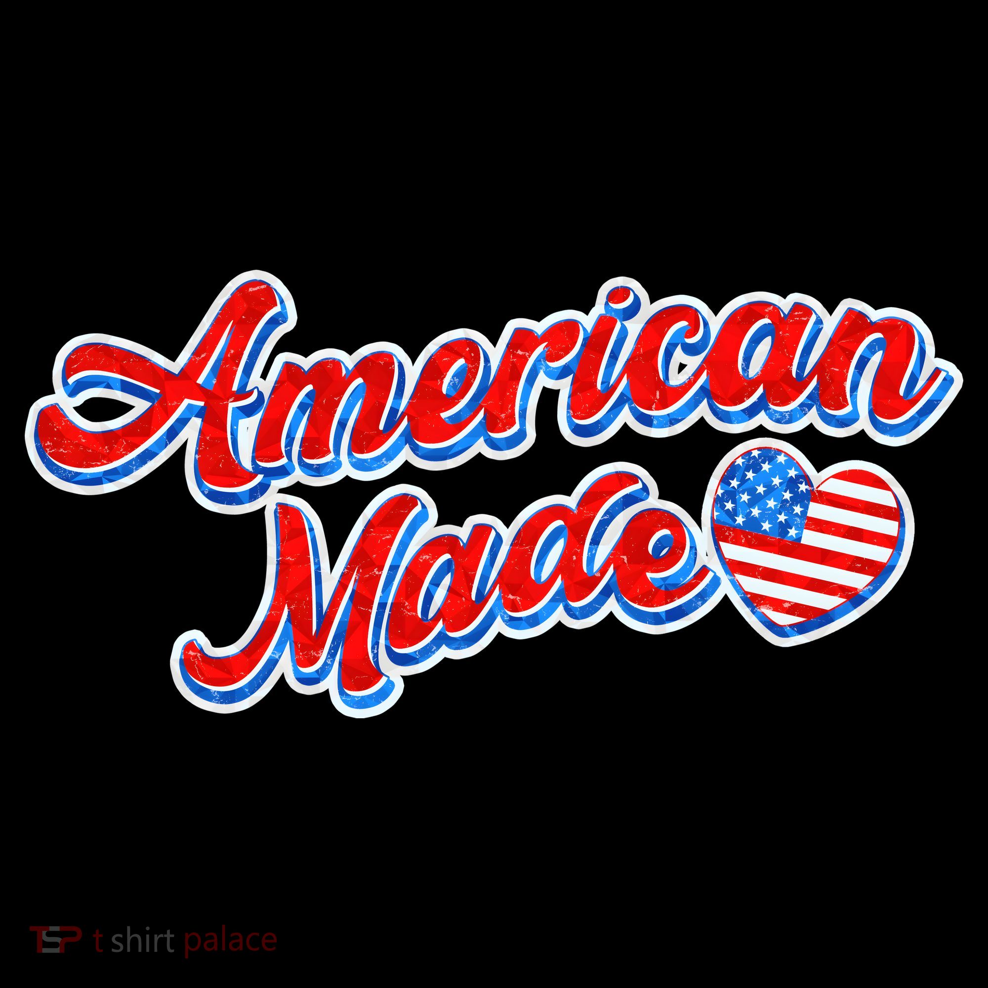 Cute American Made American USA Flag Heart Coffee Mug
