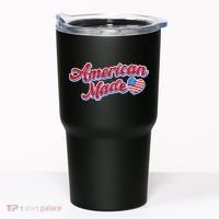 Cute American Made American USA Flag Heart Tumbler thumb 0