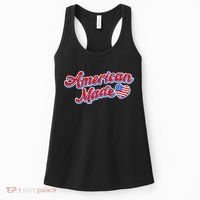 Cute American Made American USA Flag Heart Women's Tank Top thumb 0