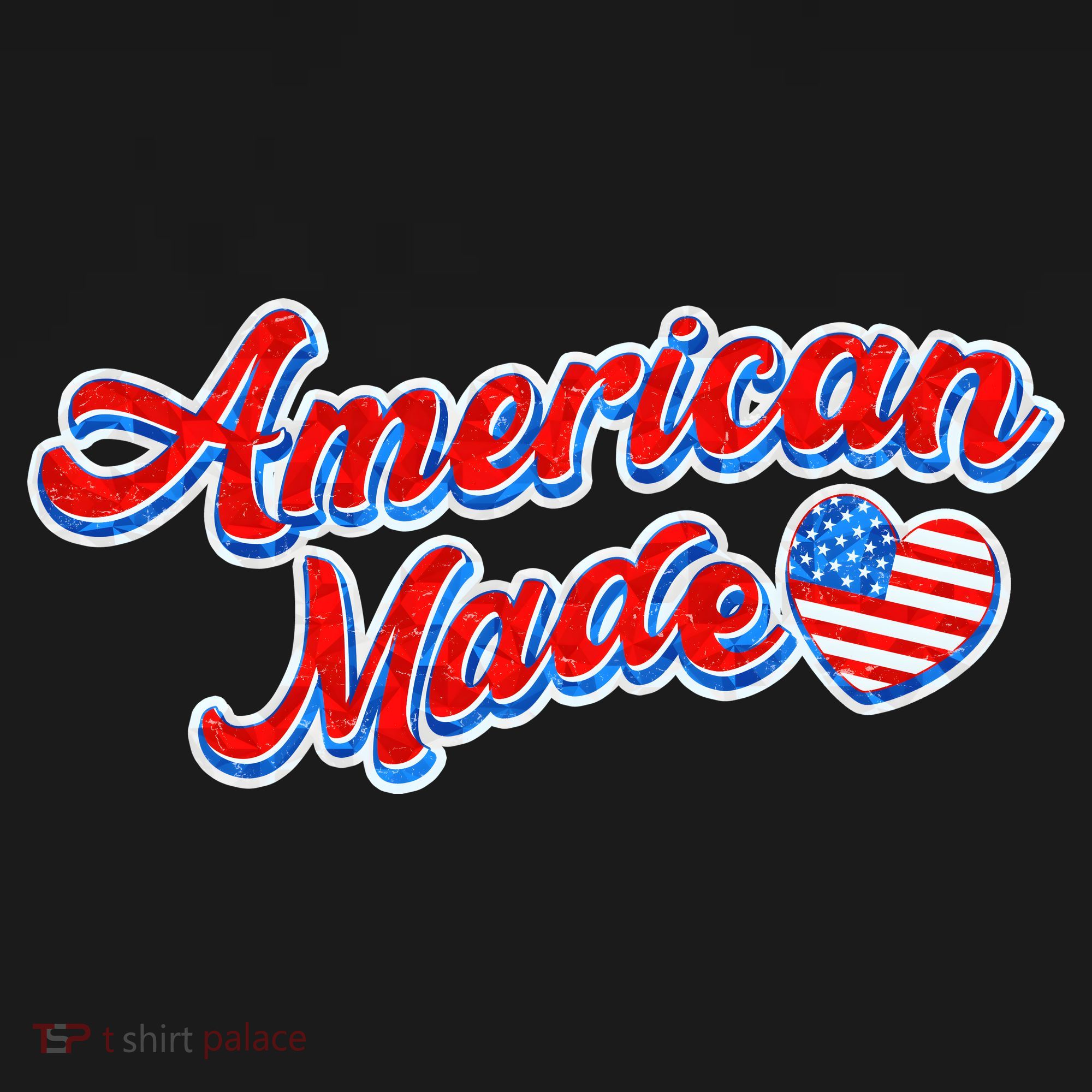 Cute American Made American USA Flag Heart Women's Tank Top