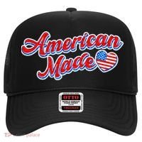 Cute American Made American USA Flag Heart Hat thumb 0