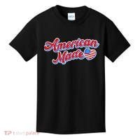Cute American Made American USA Flag Heart Kids T-Shirt thumb 0
