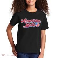 Cute American Made American USA Flag Heart Kids T-Shirt thumb 2