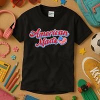 Cute American Made American USA Flag Heart Kids T-Shirt thumb 3