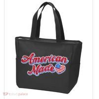 Cute American Made American USA Flag Heart Tote Bag thumb 3