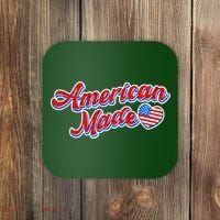 Cute American Made American USA Flag Heart Coaster thumb 0