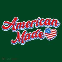Cute American Made American USA Flag Heart Polo thumb 2