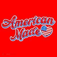 Cute American Made American USA Flag Heart Santa Hat thumb 1