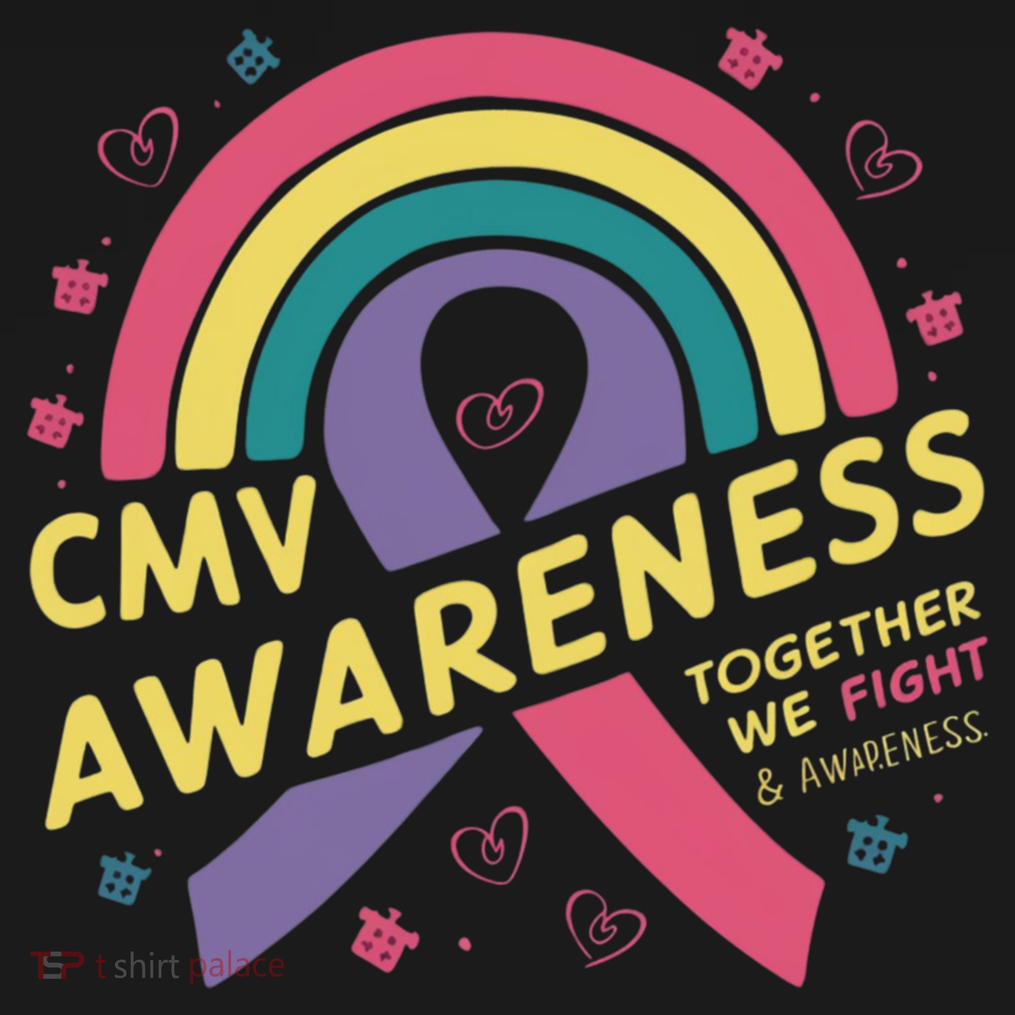 Cmv Awareness Month Ribbon Cmv Awareness Month Rainbow 2024 Gift Women's Hoodie