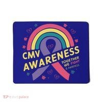 Cmv Awareness Month Ribbon Cmv Awareness Month Rainbow 2024 Gift Mousepad thumb 0