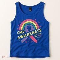 Cmv Awareness Month Ribbon Cmv Awareness Month Rainbow 2024 Gift Tank Top thumb 2
