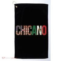 Chicano American Mexican Patriotic Chicano Golf Towel thumb 0