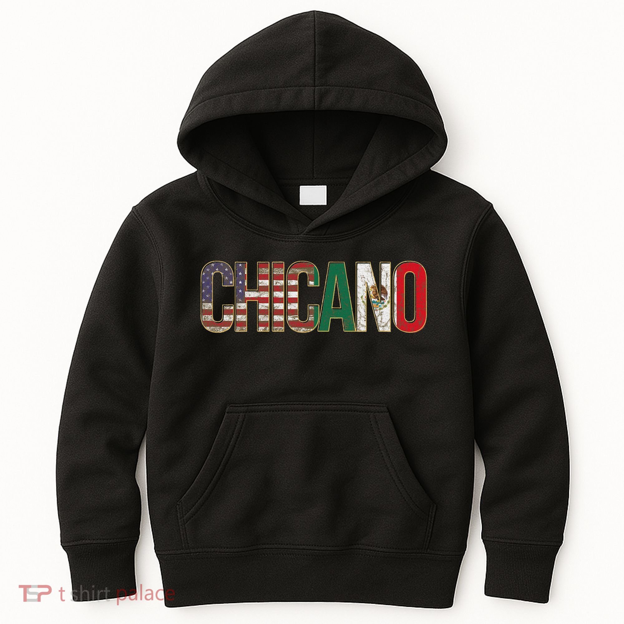 Chicano American Mexican Patriotic Chicano Kids Hoodie