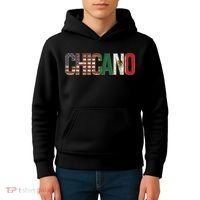 Chicano American Mexican Patriotic Chicano Kids Hoodie thumb 4
