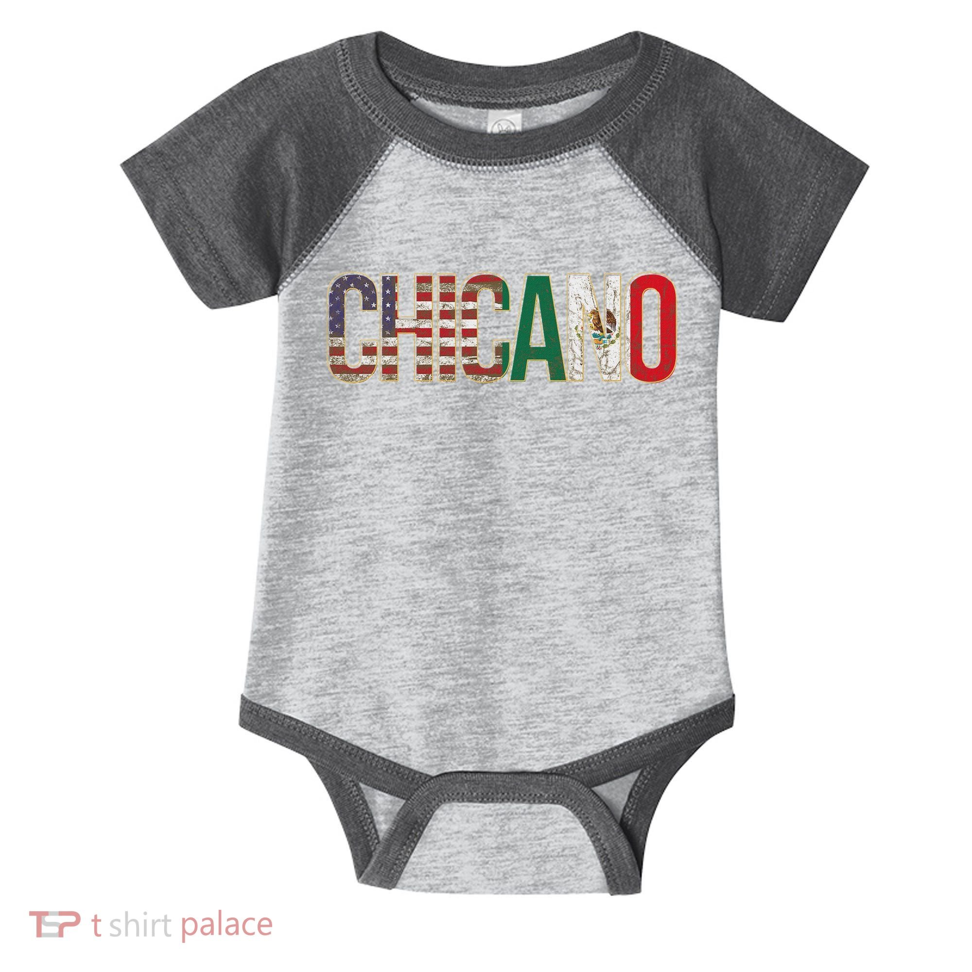 Chicano American Mexican Patriotic Chicano Infant Baby Jersey Bodysuit