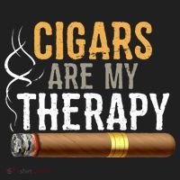 Cigars Are My Therapy Funny Humor Smoking Lover Beanie thumb 2
