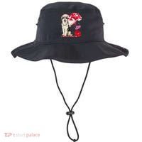 Cute Alaskan Malamute Balloon Heart Valentine's Day Bucket Hat thumb 0
