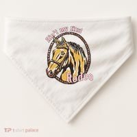 Cowboy Ain't My First Rodeo USA-Made Doggie Bandana thumb 0