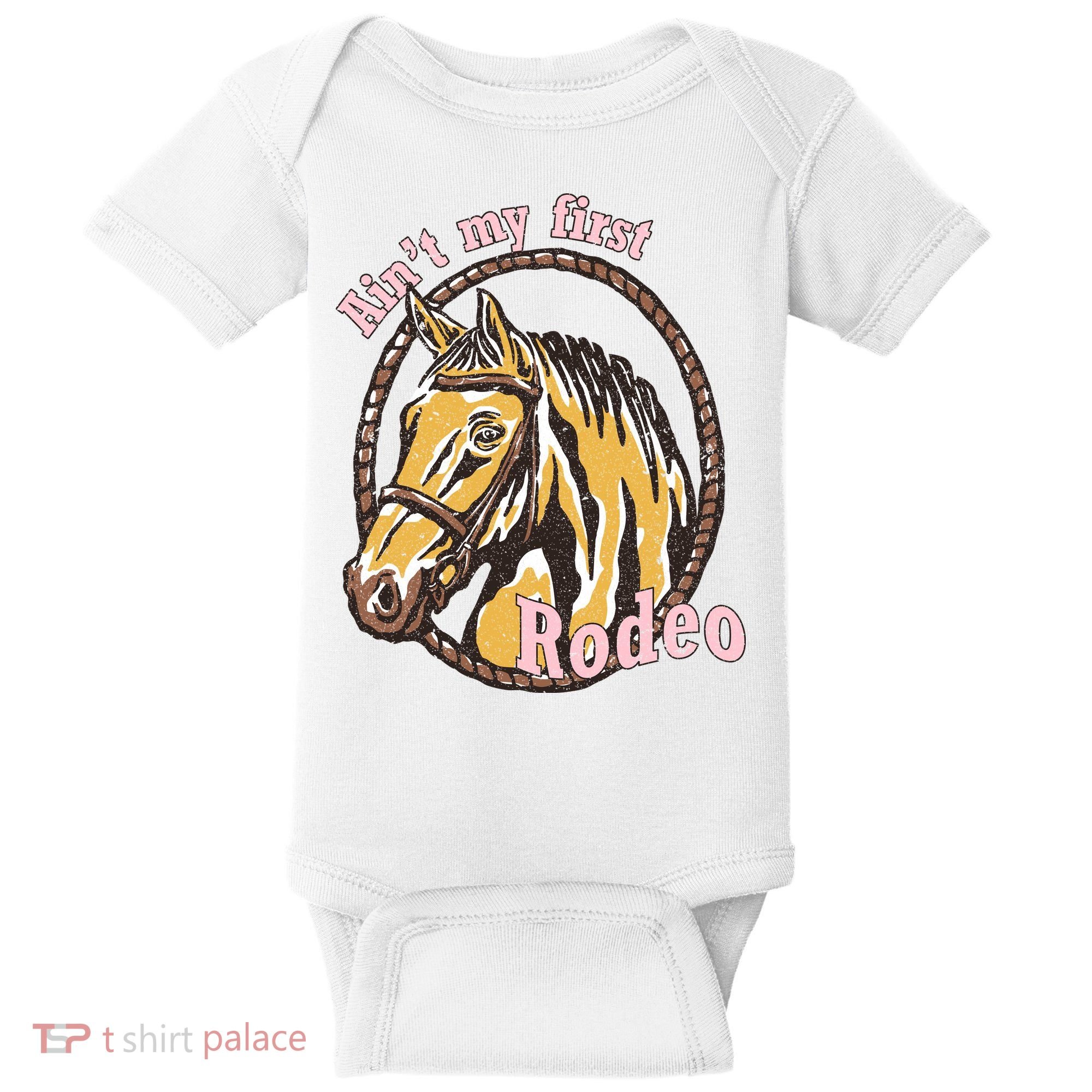 Cowboy Ain't My First Rodeo Baby Bodysuit
