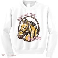 Cowboy Ain't My First Rodeo Kids Sweatshirt thumb 0