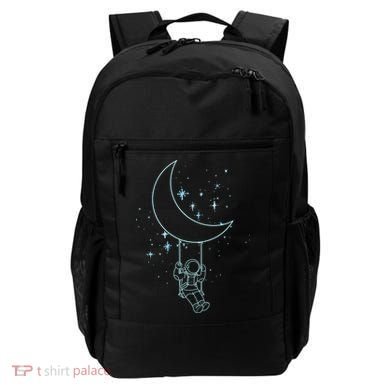 Cute Astronaut Moon Swing Graphic Tees Gift Backpack