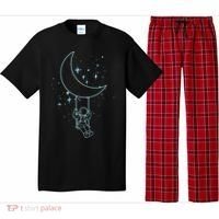 Cute Astronaut Moon Swing Graphic Tees Gift Pajama Set thumb 0