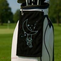 Cute Astronaut Moon Swing Graphic Tees Gift Golf Towel thumb 2