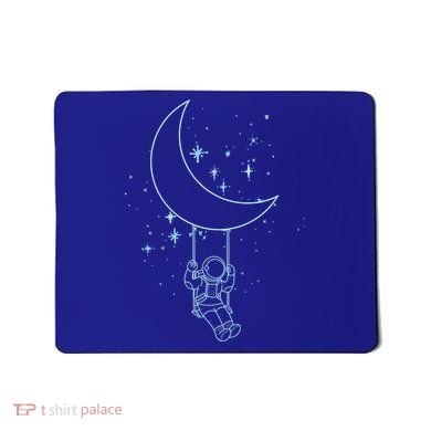 Cute Astronaut Moon Swing Graphic Tees Gift Mousepad